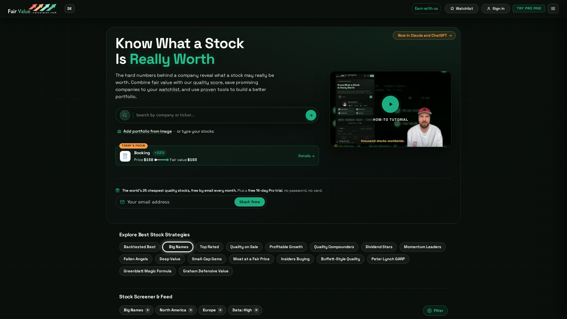 Home page