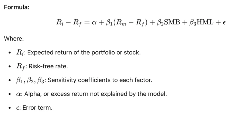 Fama French Three Factor Model